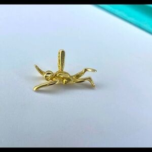 14K Yellow Gold Scuba Diver Pendant Charm